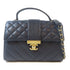 CHANEL CC GHW Chain 2 Way Shoulder Bag Calfskin Leather Blue