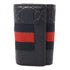 GUCCI GG SHW Key Case Holder 408828 Canvas Calfskin Leather Black