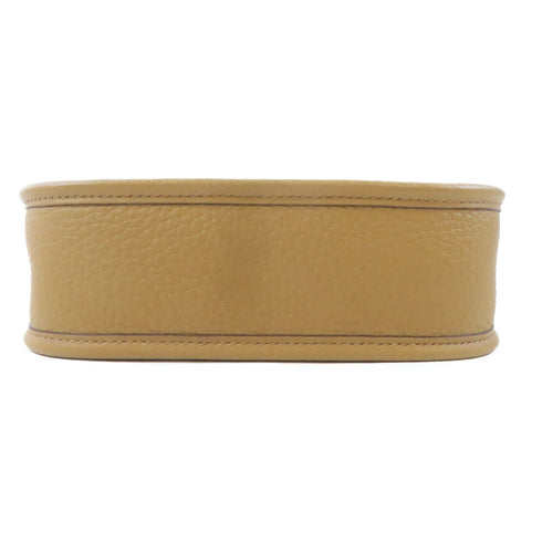 HERMES GHW Evelyne TPM Shoulder Crossbody Bag Clemence Leather Biscuit Brown