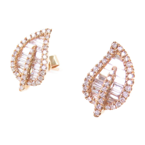 Jewelry GHW Diamond Earrings 18K Rose Gold