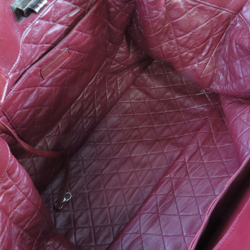 CHANEL CC Chain Shoulder Bag Handbag Caviar Skin Leather Gray