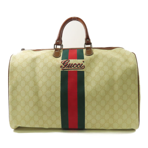 GUCCI GG SHW Boston Bag Travel Bag 169688 Coated Canvas