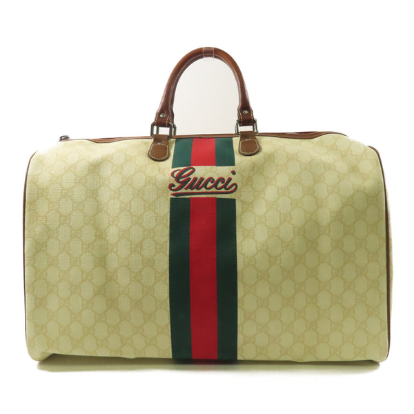 GUCCI GG SHW Boston Bag Travel Bag 169688 Coated Canvas