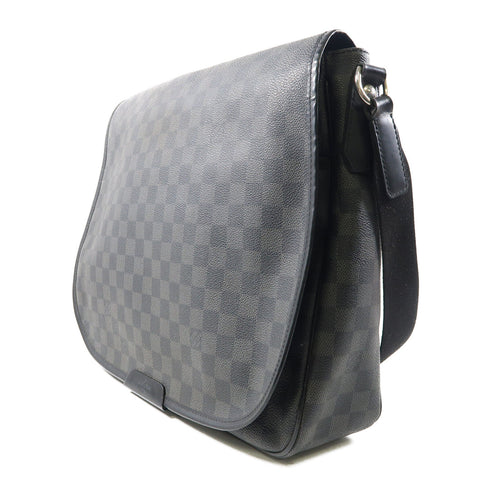 LOUIS VUITTON LV SHW Daniel MM Shoulder Bag N58029 Damier Graphite Black/Grey