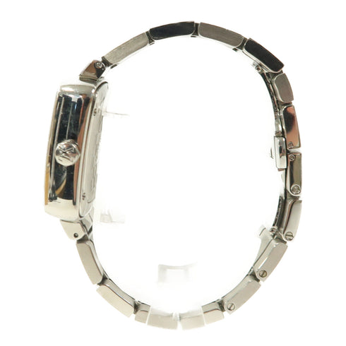 LOUIS VUITTON LV Speedy Duojet GMT Quartz Watch Q2371 Stainless Steel Silver