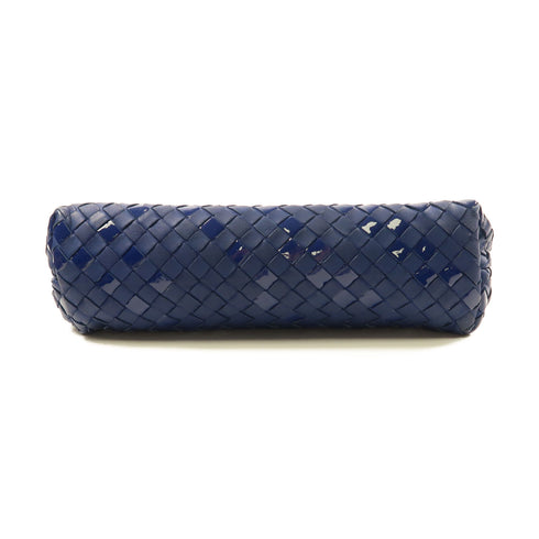 BOTTEGA VENETA BV Shoulder Bag Lambskin Leather Navy Blue