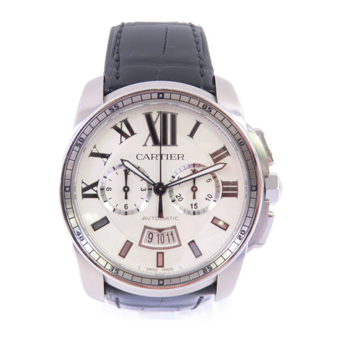 CARTIER Calibre de Automatic Watch Stainless Steel W7100046 Silver