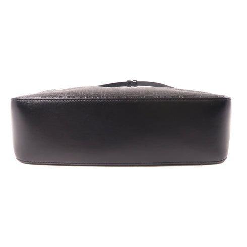 GIVENCHY GHW Small Moon Cut Out Bag Shoulder Bag Calfskin Leather Black