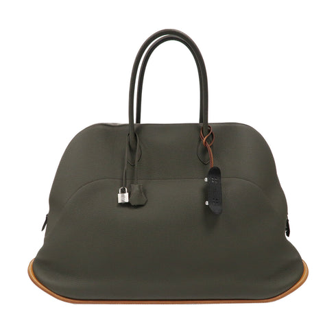 HERMES PHW Bolide Skate 65 Handbag Leather Grey