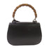 GUCCI GG Bamboo Handbag Shoulder Bag Calfskin Leather 409398 Black