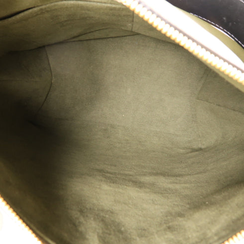 LOUIS VUITTON LV GHW Maida 2 Way Shoulder Handbag Damier/Leather Brown/Green