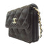 CHANEL CC GHW Chain with Clutch Chain Shoulder Bag CD0131 Satin Black