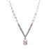 Jewelry 0.102ct/0.080ct Diamond Necklace 18K White Gold