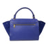 CELINE GHW Trapeze 2 Way Bag Calfskin Leather Blue
