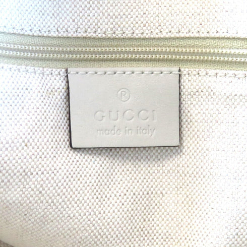 GUCCI GG GHW Hand Bag 211943 Leather Grey
