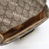 GUCCI GG GHW Horsebit 1955 X Balenciaga Shoulder Bag 658574 Coated Canvas Brown
