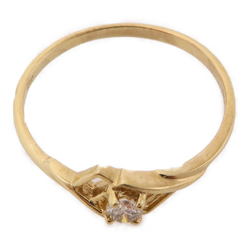 JEWELRY Diamond Ring 18K Yellow Gold US#7.75