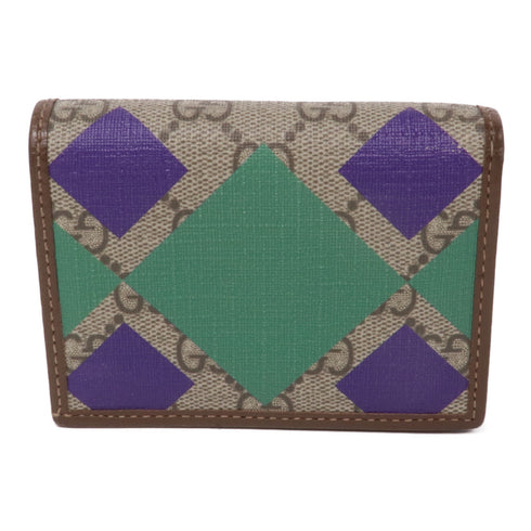 GUCCI GG GHW Wallet 62887 PVC Coated Canvas