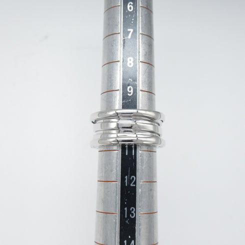 BVLGARI B-zero 1 3 Band Ring 18K White Gold US#5.25 Bvlgari#51