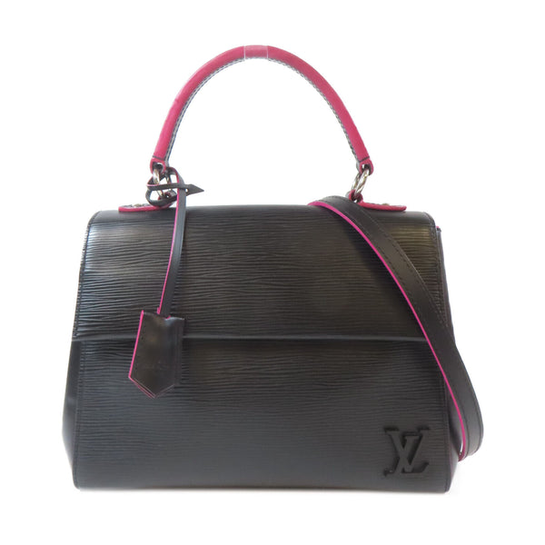 LOUIS VUITTON LV SHW Cluny BB 2way Shoulder Hand Bag M54167 Epi Black Pink