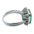 FINE JEWELRY 5.44ct Emerald 0.68ct Diamond Ring US#9 PT900 Platinum