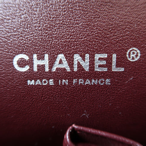 CHANEL Quilted CC SHW Classic Jumbo Chain Shoulder Bag Lambskin Leather Black v2