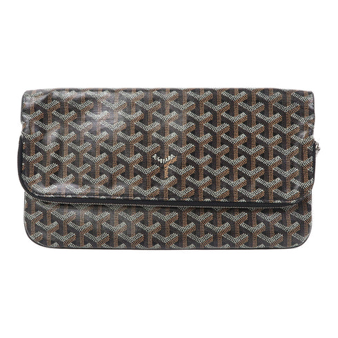 GOYARD SHW Sainte-Marie MM Clutch Bag Coated Canvas Black