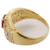 JEWELRY Ruby Diamond Ring 18K Yellow Gold US#6.75