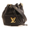 LOUIS VUITTON LV GHW Calfskin Leather Lockme Shoulder Bag M57688 Black