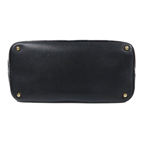 CHANEL CC GHW Chain Shoulder Bag Calfskin Leather Black v8