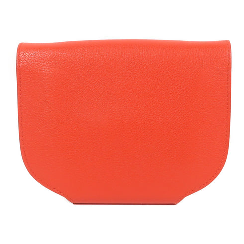 HERMES GHW Mini Convoyeur Shoulder Bag Evercolor Leather Rouge Tomate