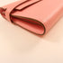 HERMES GHW Kelly Long Wallet Chevre Leather Pink