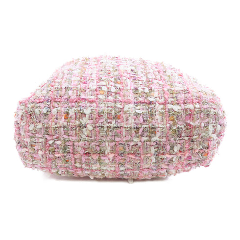 CHANEL CC GHW 2way Shoulder Bag Tweed Pink White