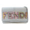 FENDI "Fun Fair" Studded Logo Chain Shoulder Bag 8M0346 Calfskin Light Blue