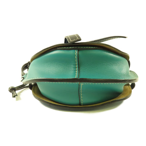 LOEWE Gate Shoulder Bag Calfskin Leather Blue/Green/Black