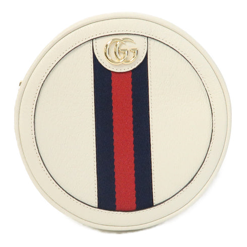 GUCCI GG GHW Ophidia Mini Backpack Rucksack 598661 Calfskin Leather White