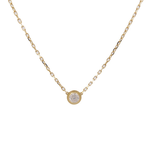 CARTIER D'amour Diamond Necklace 18K Gold