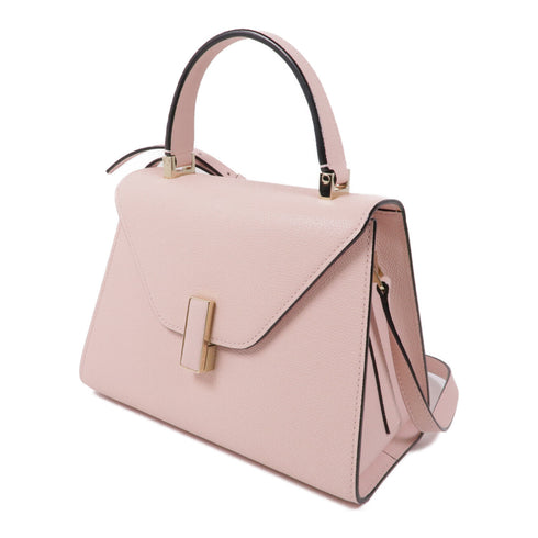 Valextra GHW 2way Shoulder Bag Calfskin Leather Pink