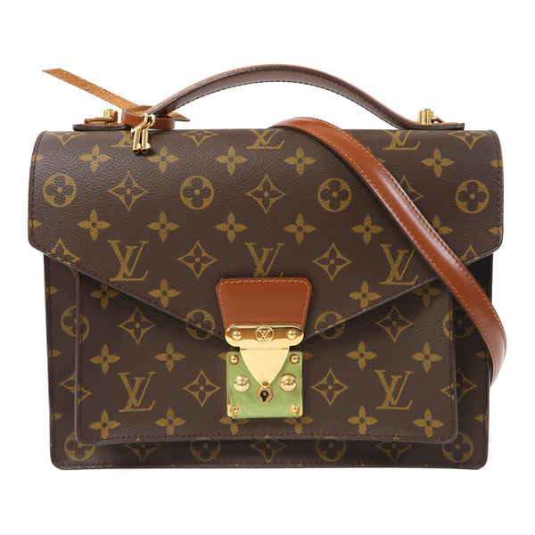 LOUIS VUITTON LV GHW Monceau 26 2 Way Shoulder Bag M51187 Monogram Brown