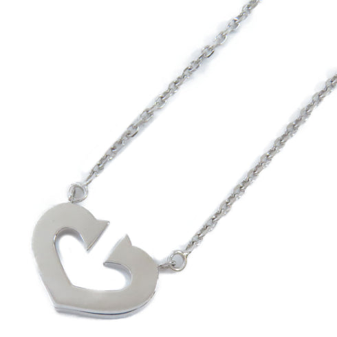 CARTIER C Heart Necklace 18K White Gold