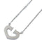 CARTIER C Heart Necklace 18K White Gold