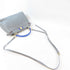 FENDI GHW Mini Peekaboo 2 Way Shoulder Bag Calfskin Leather Grey/Blue