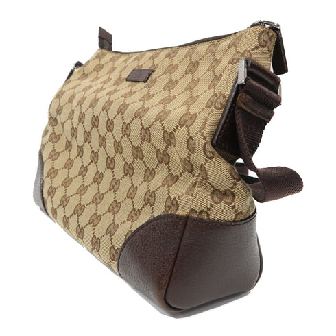 GUCCI GG SHW Shoulder Bag 114273 Canvas Beige