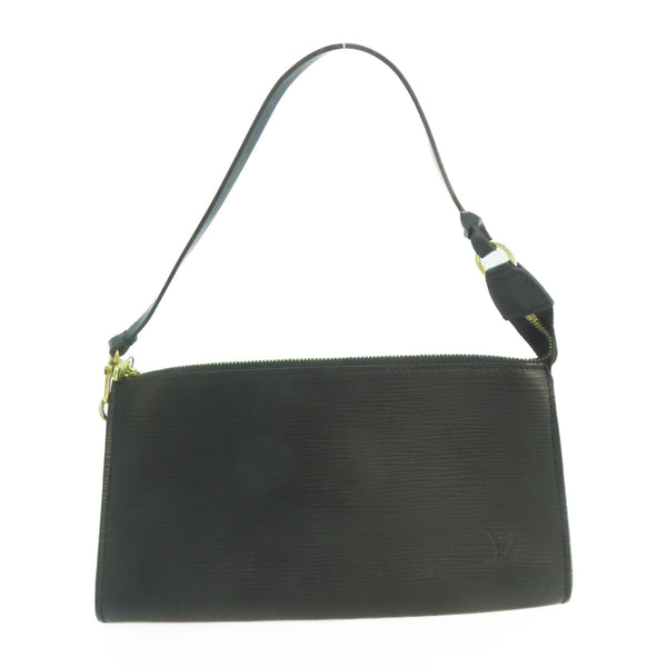 LOUIS VUITTON LV GHW Pochette Accessories Pouch M52942 Epi Black