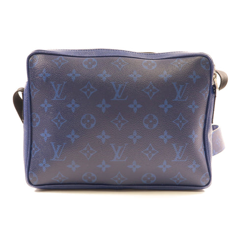 LOUIS VUITTON LV SHW Outdoor Messenger Shoulder Bag M30242 Taiga/Monogram Blue
