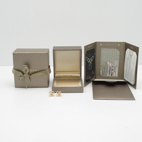 BVLGARI Fiorever Earrings Diamond 18K Pink Gold