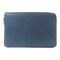 HERMES PHW Long Round Wallet Veau Epsom Leather Colvert Blue
