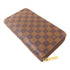 LOUIS VUITTON LV Zippy Organizer Long Wallet N60003 Damier Brown