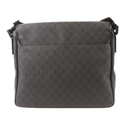 GUCCI GG Shoulder Bag 169935 PVC Coated Canvas Black