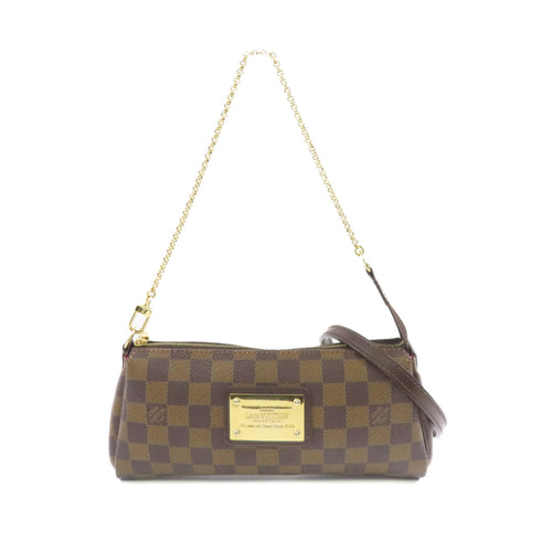 LOUIS VUITTON LV GHW Eva 2way Shoulder Bag N55213 Damier Ebene Brown
